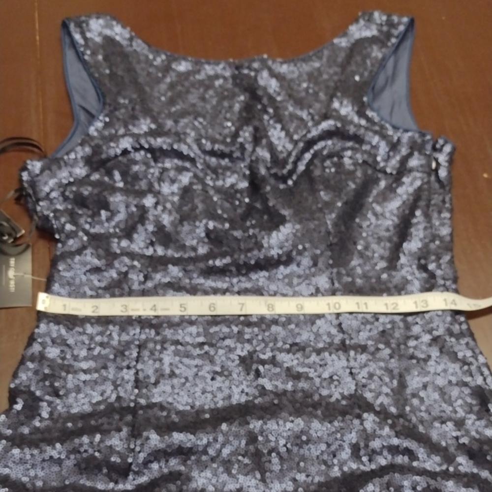 Lulu's Navy Sequin Mini Dress, Wedding Guest, Party Dress, Formal. - Picture 10 of 15